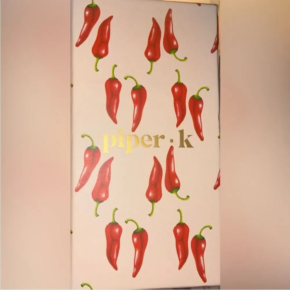 PIPER K Retro Style Motel Hotel‎ Key Chili Pepper Keychain Bag Charm NEW NWT